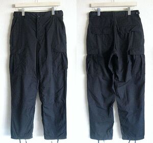 US ARMY 米軍 BDU NYCO リップストップ カーゴパンツ TROUSERS BLACK 357 カーゴパンツ SMALL/REGULAR