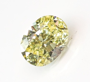 【100円～】VVS2！0.566ct 天然ダイヤ Fancy Yellow（ナチュラルカラー） OV