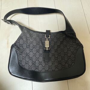 グッチ GUCCI GGキャンバス ジャッキー レザー ハンドバッグ 肩掛け シェリーライン ワンショルダーバッグ ショルダーバッグ　ブランド