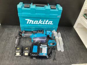 【中古品】★makita(マキタ) 18㎜ 18v充電式ハンマドリル 青(6.0Ahバッテリx2/充電器/集じんシステム/ケース) HR182DRGXV /ITH8IXBHA3Z8