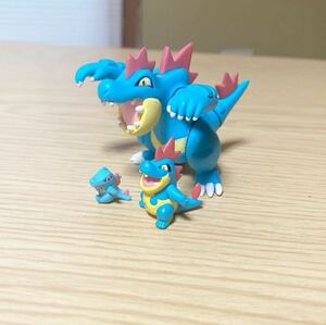 立体ポケモン図鑑　オーダイル　アリゲイツ　ワニノコ　1/40 ポケットモンスター フィギュア ポケモン 