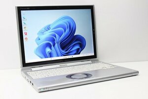 1円スタート ノートパソコン 2in1PC Windows11 WPS office搭載 Panasonic レッツノート CF-XZ6 SSD256GB メモリ8GB 第7世代 Core i5