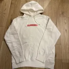 Supreme シュプリーム　モーションロゴ　パーカー　ホワイト　Mサイズ