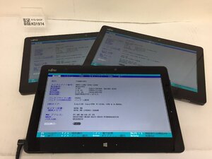 ジャンク3台セット/FUJITSU ARROWS Tab Q665/Core M-5Y10c 0.80GHz/128GB/4GB/11.6インチ/OS無し/高解像度/第5世代/AC欠品