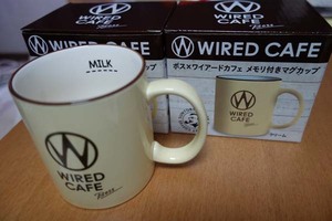 サントリー BOSS★ワイアードカフェ WIRED CAFE◆メモリ付きマグカップ ペア