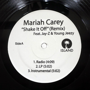 US盤 MARIAH CAREY/SHAKE IT OFF (REMIX)/ISLAND MC91205 12