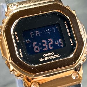 CASIO カシオ G-SHOCK ジーショック GM-S5600PG-1JF 腕時計 クオーツ デジタル メタルケース ピンクゴールド 多機能 動作確認済み