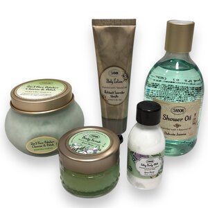 ▼未使用 SABON サボン 大量 まとめ セット スクラブ 洗顔料 ボディローション ミルク シャワーオイル RA7510