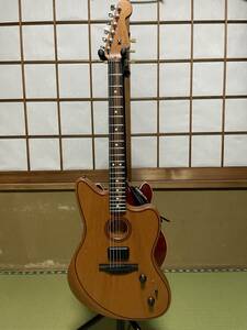 【1円スタート】Fender USA American Acoustasonic Jazzmaster All-Mahogany / Natural