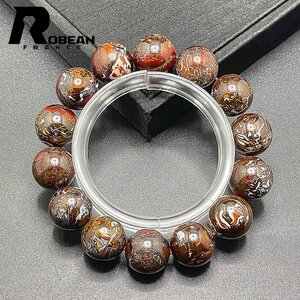 レア EU製 定価18万円★ROBEAN・ボルダーオパール★ブレスレット パワーストーン 天然石 綺麗 お守り 12.5-13.1mm 1008J017