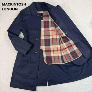 1円〜 紳士の定番 MACKINTOSH LONDON マッキントッシュロンドンステンカラーコート ウール ライナー 38