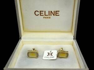 ■新品N■№1346 【CELINE】セリーヌ 【馬車】【ゴールド・シルバー】■カフス♪