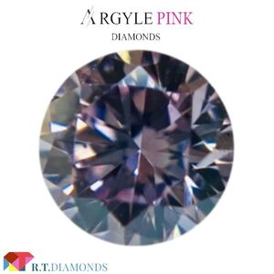 ARGYLE FANCY PINK 0.112ct RD/RT2474/ARGYLE/CGL