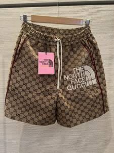 GUCCI グッチ　THE NORTH FACE GG ショーツ　ハーフパンツ