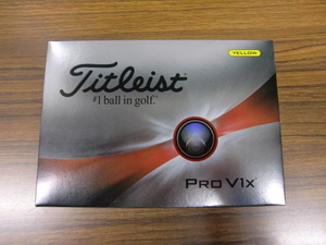 ★タイトリスト ゴルフボール PRO V1X カラーイエロー 【1ダース】【未使用品】★