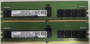  ★新品同様 Dell 純正 DDR4 PC4-3200AA 32GB ２枚 64GB Registered ECC メモリー★