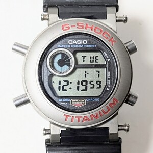 CASIO G-SHOCK TITANIUM SHOCK RESIST FROGMAN DW-8200 JAPAN K カシオ Gショック チタン フロッグマン DW-8200 スクリューバック 稼働品