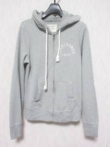 Abercrombie & Fitch アバクロンビー＆フィッチ スウェットパーカー ロゴ レディース XS グレーirmri kn931