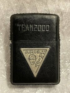 ARISTRIST アリストリスト 蝶野正洋 【 ZIPPO ライター 】 ブラック レザー 黒 革巻き ■ TEAM2000 新日本プロレス 限定品 ■ 松413