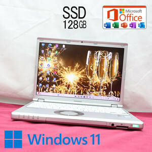 ★美品 高性能6世代i3！SSD128GB★CF-SZ5 Core i3-6100U Webカメラ Win11 MS Office 中古品 ノートPC★P72490