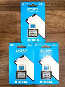 microSDカード 32GB 東芝が社名変更「KIOXIA」【3個セット】