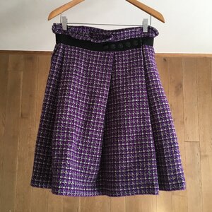 即決 美品 AD2013　tricot COMME des GARCONS トリココムデギャルソン　ツイード　スカート　M TM