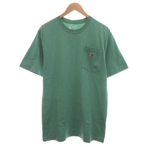 カーハート carhartt 22SS LOOSE FIT Tシャツ カットソー 半袖 ロゴ M 黄緑 グリーン ■MA /TZ メンズ
