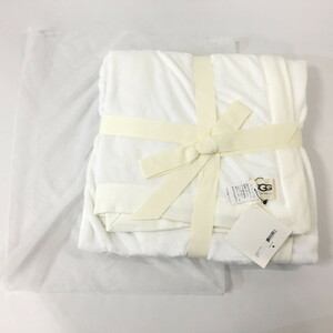 TEI【現状渡し品】 UGG アグ DUFFIELD THROW ブランケット ホワイト 【208-220728-HO-10-TEI】