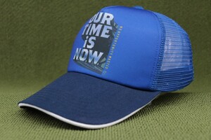 新品未使用 横浜 DeNAベイスターズ OUR TIME IS N.O.W. YOKOHAMA メッシュキャップ 帽子 ブルーxネイビー 青紺系 管理0910nskno1Hm