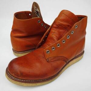 9D　REDWING　レッドウィング 9871 ゴールドラセット 復刻犬タグアイリッシュセッタープレーントゥ ブーツ redwing　6inch CLASSIC 紐なし