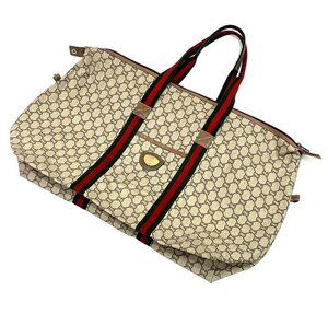 【え沖】オールドグッチ OLD GUCCI トートバッグ ボストンバッグ ヴィンテージ GG柄 GGプラス シェリーライン 現状品 沖377 MD368MSS77