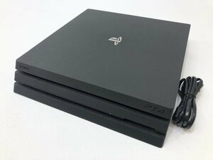 △【9】初期化済み SONY PS4 Pro CUH-7200B ジェットブラック 1TB 本体のみ 同梱不可 1円スタート