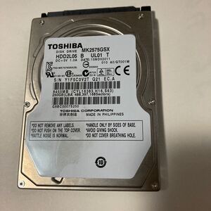 TOSHIBA MK2575GSX 500GB HDD 動作不明