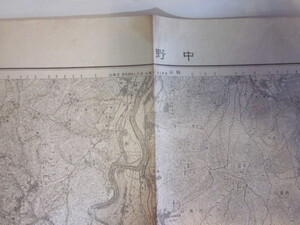 古地図　中野　5万分の1地形図◆昭和２年◆長野県