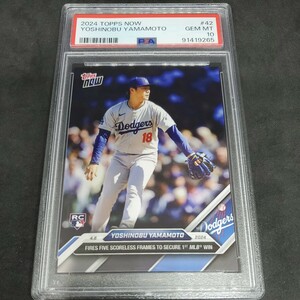 2024 Topps now NO42 山本由伸 yoshinobu yamamtoドジャース PSA 10 その2