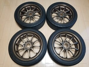 ★希少・軽量・美品★18インチ★7.5J+50 VOLK RACING CE28 PCD114.3 S13S14S15R32R33R34JZX90JZX100JZX110C33C34C35 JDM