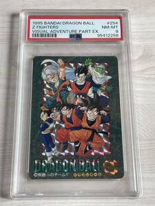 ドラゴンボール ビジュアルアドベンチャー PSA鑑定品 No 254 無敵のチーム カードダス 鑑定品 キラ レア カードダス