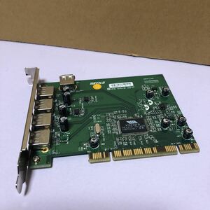 中古BUFFALO 5ポートUSB拡張カード　HM6　94V-0 動作品SHZ219