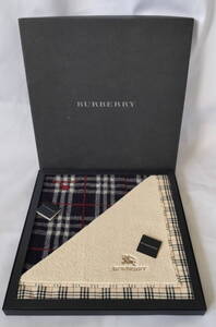 値下げ　送料185円/匿名230円　 新品未使用 バーバリー Burberry ハンドタオル ノバチェック　タオルハンカチ 2枚　日本製　抗菌防臭加工