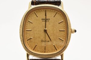 セイコー ドルチェ 6030-5410 ゴールド クォーツ メンズ 腕時計 SEIKO