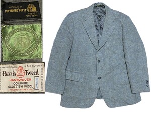 90s J.PRESS Jプレス HarrisTweed ハリスツイード ヘリンボーン ウール 段返り3B ジャケット 秋冬 ヴィンテージ ブレザー