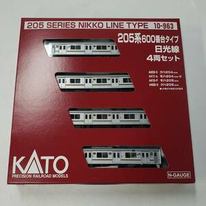 24国/A057723-48/M122-597/NT5000 KATO 205系 600番台タイプ 日光線 4両セット 10-963 鉄道模型 Ｎゲージ