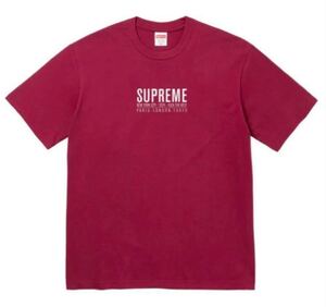 Supreme Paris Tee Cardinal☆