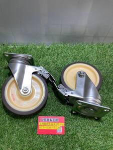 【中古品】ハンマーキャスター 旋回式ウレタン車輪（ローラーベアリング）車輪150mm 315S-UB150-BAR01　ITYA7D94XQ2U