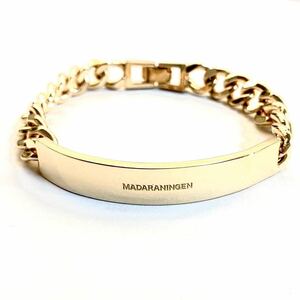 MADARANINGEN マダラニンゲン『ID BRACELET 18k gold plated』定価48,400円(税込) 新品未使用 送料無料 DIR EN GREY sukekiyo