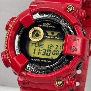 稼働 良品 G-SHOCK GF-8230-4JR FROGMAN フロッグマン 30周年限定 Rising RED ライジングレッド タフソーラー レッド ブラック ゴールド