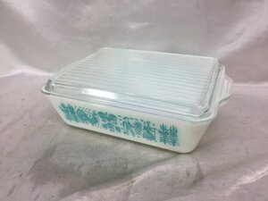 OLD PYREX オールド パイレックス USA製 アメリカ製 バタープリント レフリジレーターディッシュ グラタン皿 アンティーク レトロ 食器