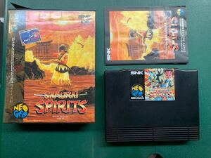 【中古 現状品】NEOGEO ネオ ジオ　サムライスピリッツ　箱取説付属　【動作確認済 】SAMURAI SPIRITS ソフト SNK