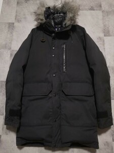 THE NORTH FACE PURPLE LABEL ザノースフェイス ロングセロー ダウンジャケット フード ファー S ブラック　ダウンコート　ND2467N OSAGARI