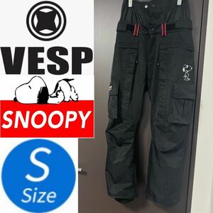 20-21 VESP ベスプ スヌーピー メンズ ブラック 黒 Sサイズ S スノーボード スノボ パンツ ズボン PEANUTS COLLABORATION DIGGERS PNT